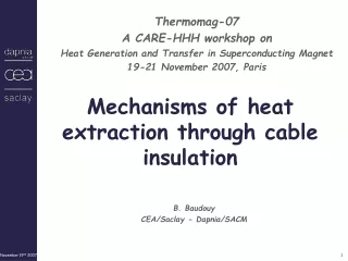 Mechanisms of heat extraction through cable insulation