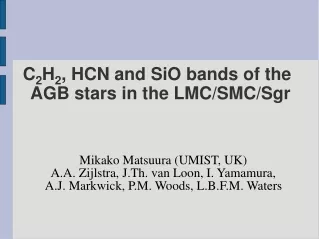 C 2 H 2 , HCN and SiO bands of the AGB stars in the LMC/SMC/Sgr