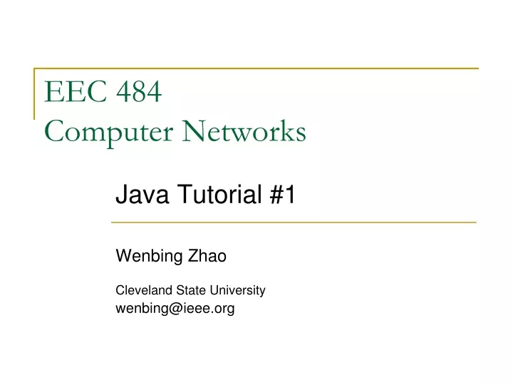 eec 484 computer networks