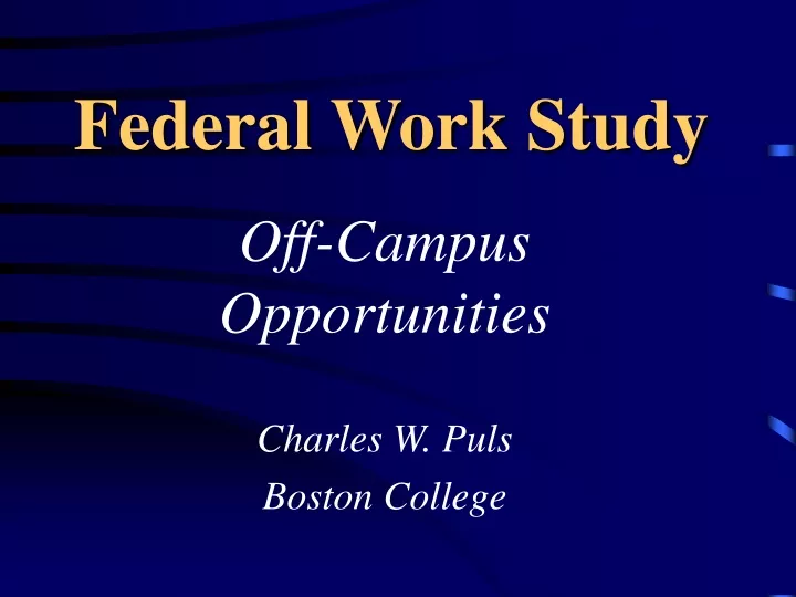 federal work study