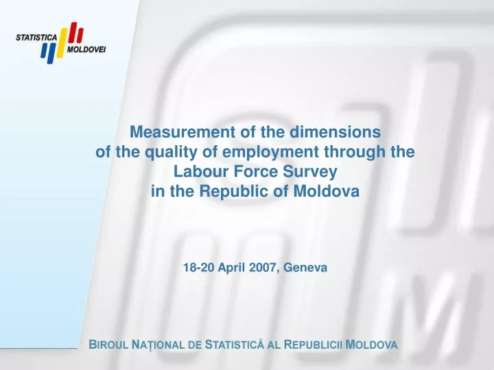 measurement of the dimensions of the quality
