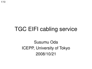 TGC EIFI cabling service