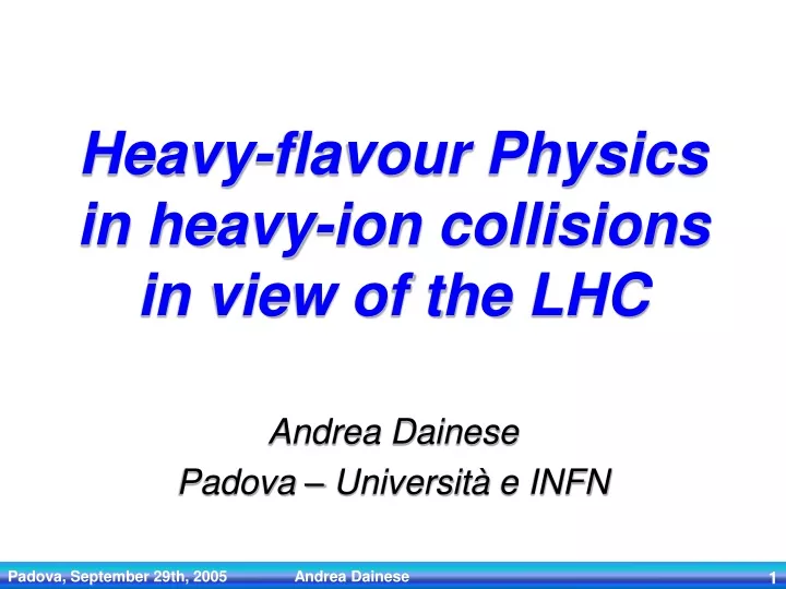 heavy flavour physics in heavy ion collisions in view of the lhc