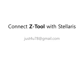 Connect  Z-Tool  with Stellaris