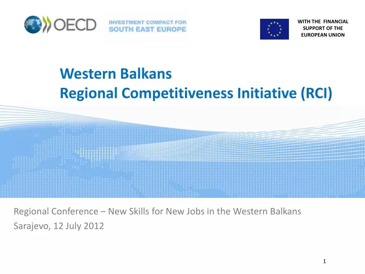western balkans regional competitiveness initiative rci