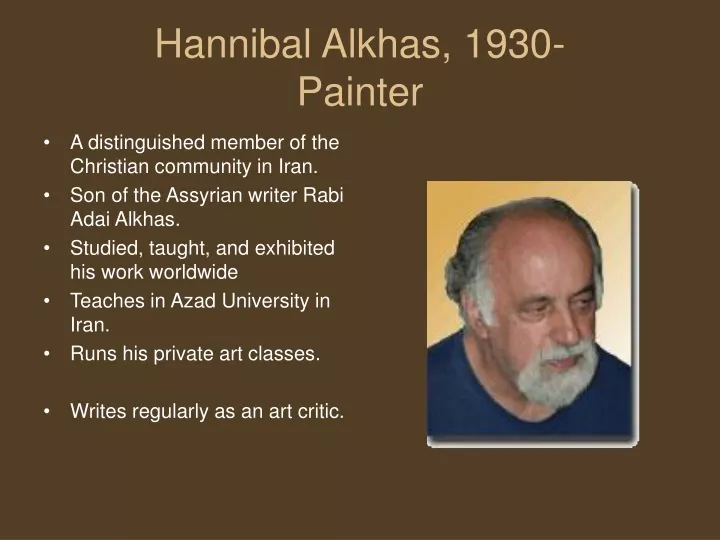 hannibal alkhas 1930 painter