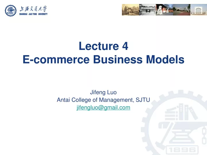 lecture 4 e commerce business models