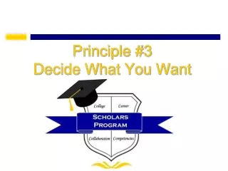 Principle #3 Decide What You Want