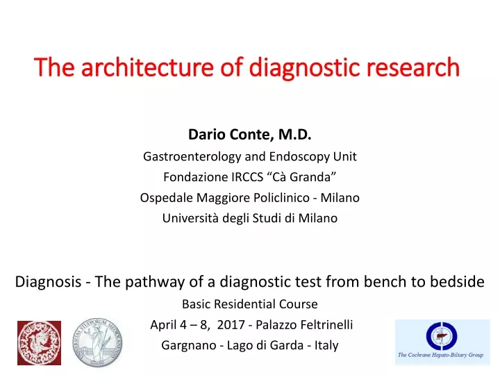 the architecture of diagnostic research
