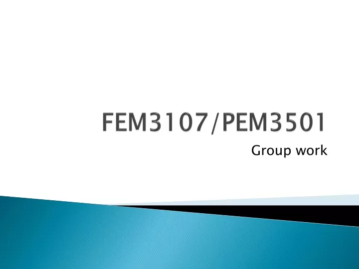 fem3107 pem3501