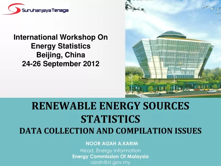 international workshop on energy statistics