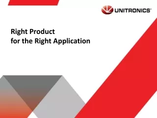 Right  Product for  the Right Application