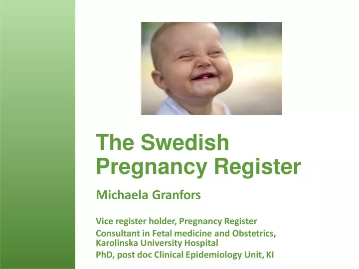 the swedish pregnancy register