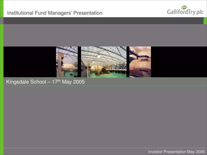 institutional fund managers presentation