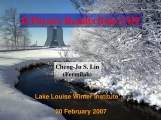 Lake Louise Winter Institute      20 February 2007