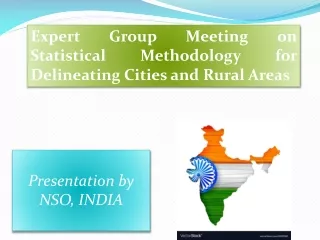 Expert Group Meeting on Statistical Methodology for Delineating Cities and Rural Areas