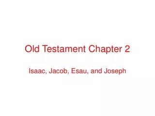 Old Testament Chapter 2