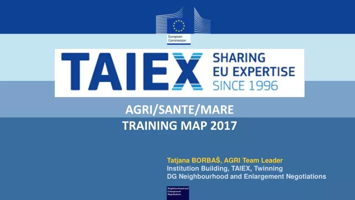 agri sante mare training map 2017