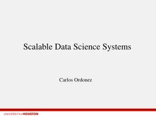 Scalable Data Science Systems