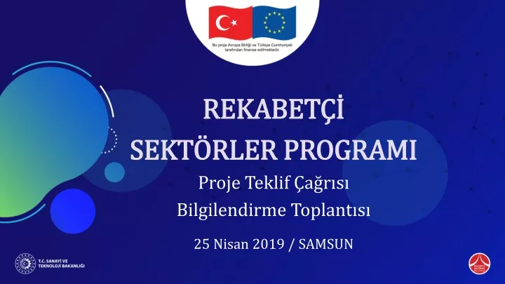 rekabet sekt rler programi proje teklif a r s bilgilendirme toplant s 25 nisan 2019 samsun