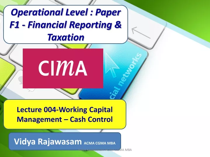 operational level paper f1 financial reporting