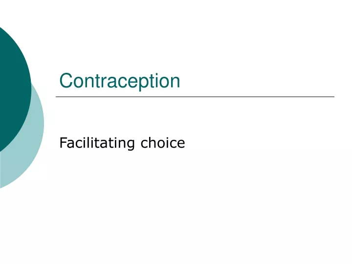 contraception