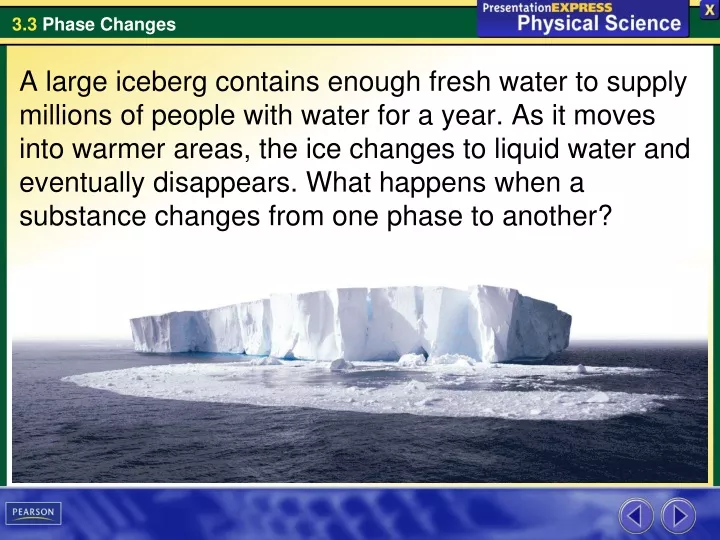 a large iceberg contains enough fresh water