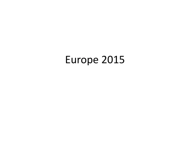 europe 2015
