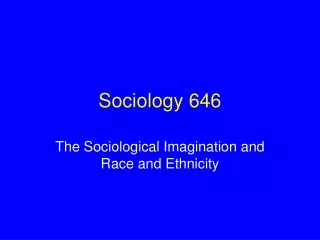 Sociology 646