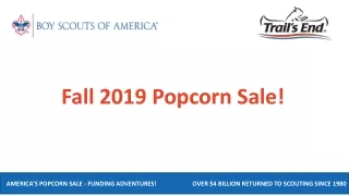 Fall 2019 Popcorn Sale!