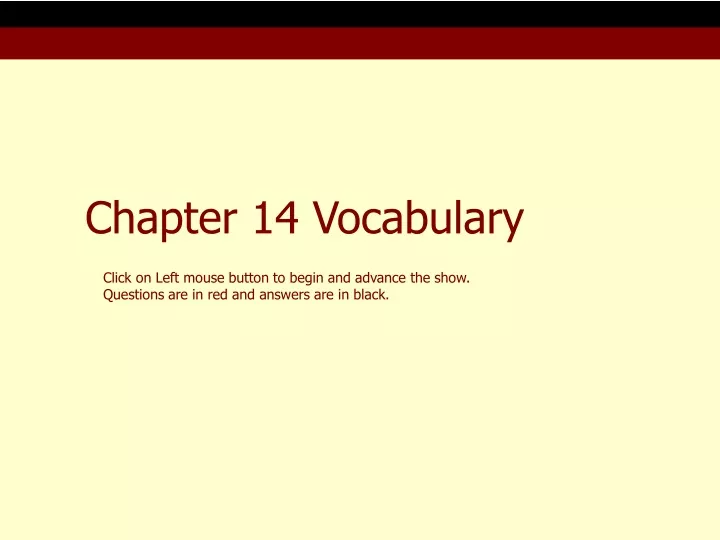chapter 14 vocabulary