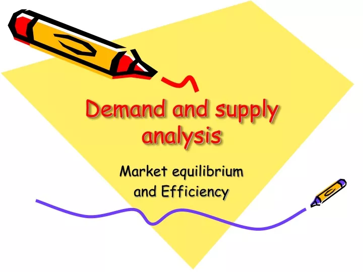 demand and supply analysis