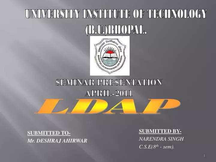 university institute of technology b u bhopal