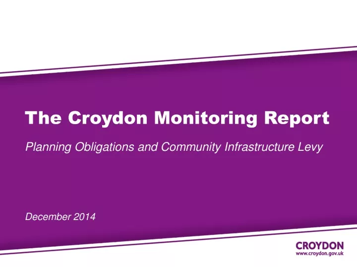 the croydon monitoring report planning