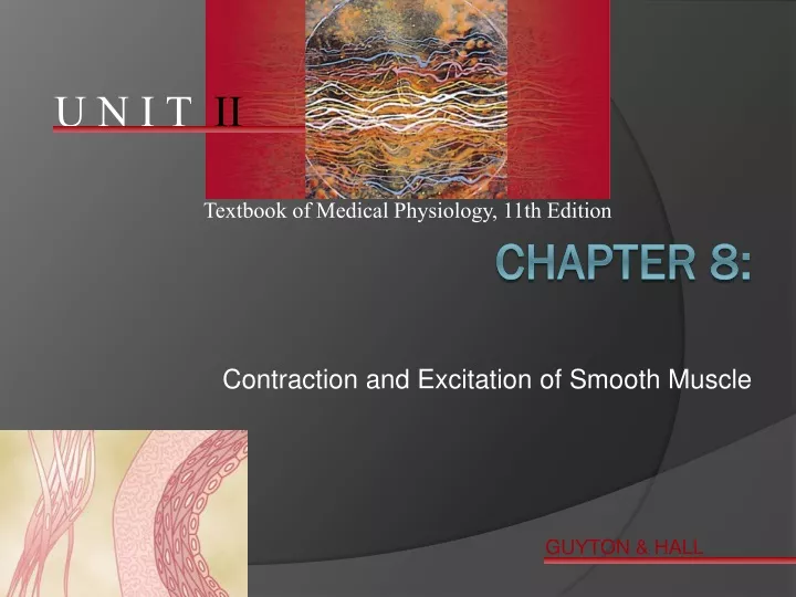 contraction and excitation of smooth muscle