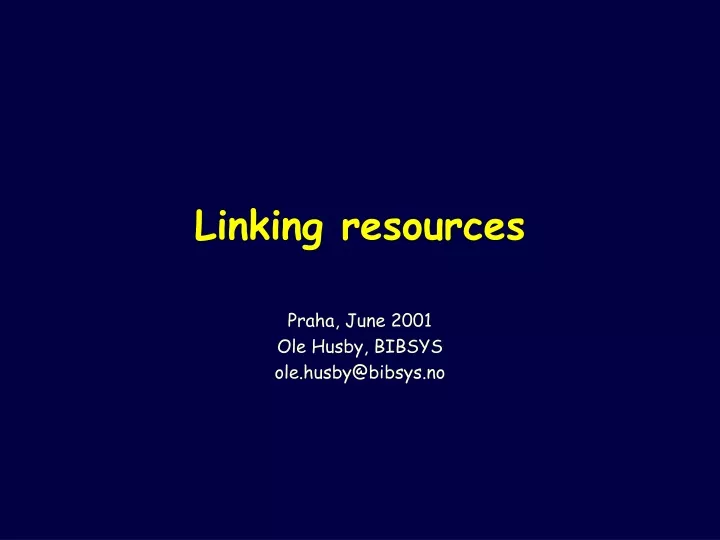 linking resources