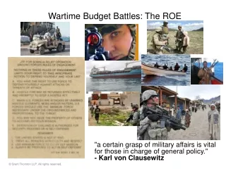 Wartime Budget Battles: The ROE