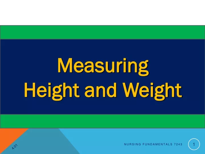 measuring height and weight