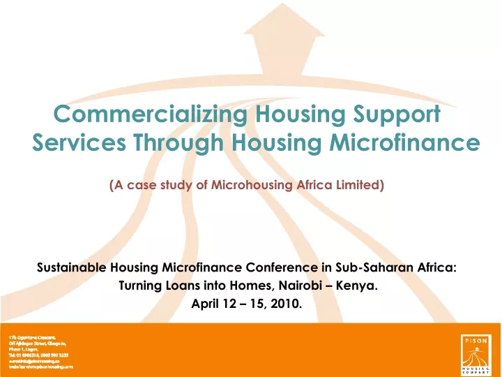 commercializing housing support services through