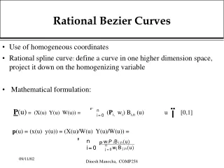 Rational Bezier Curves