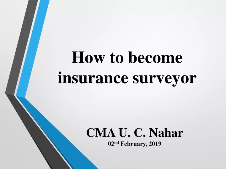 how to become insurance surveyor