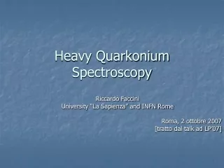Heavy Quarkonium Spectroscopy