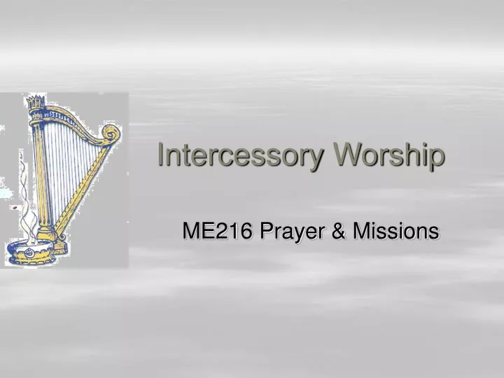 intercessory worship