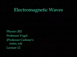 Electromagnetic Waves