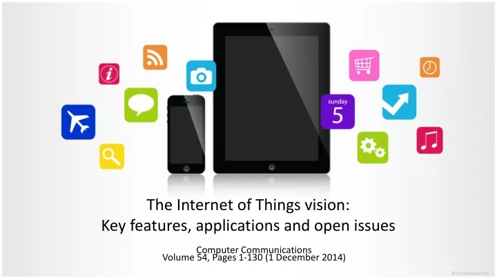 the internet of things vision key features applications and open issues