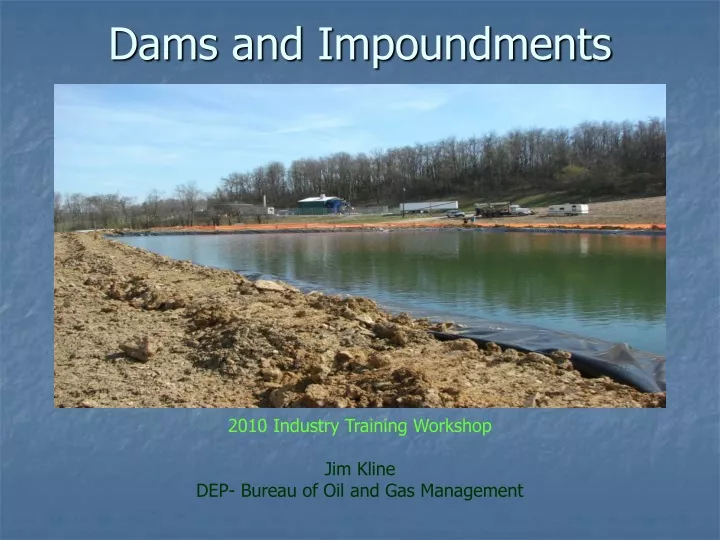 dams and impoundments