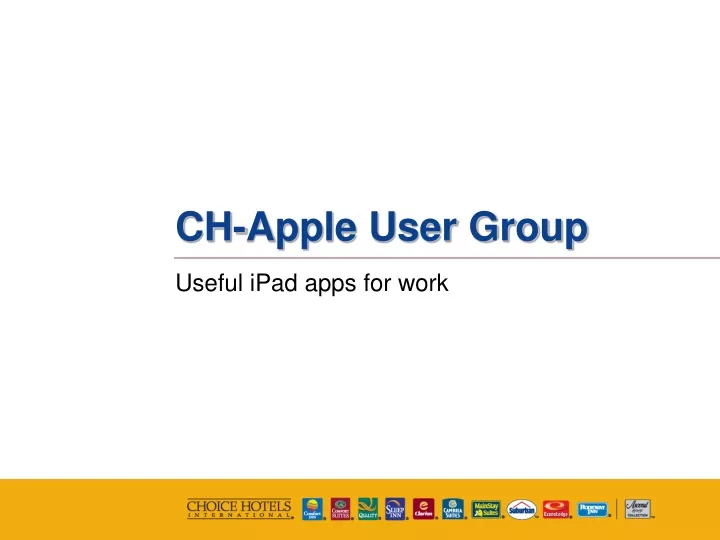 ch apple user group