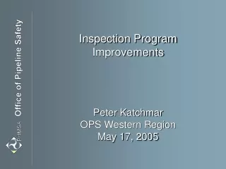 Inspection Program Improvements