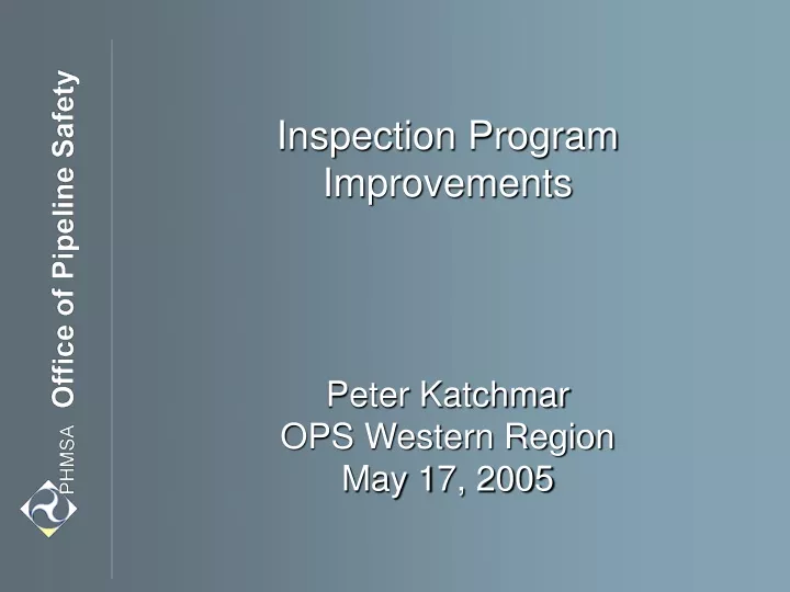 inspection program improvements