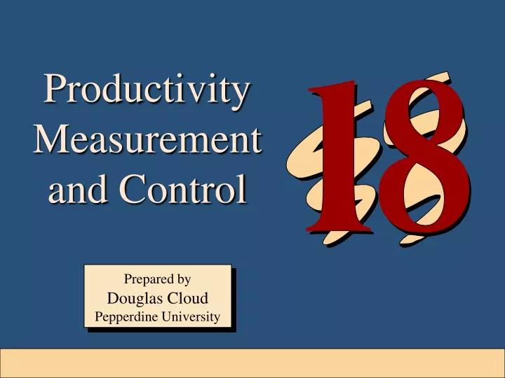 productivity measurement and control